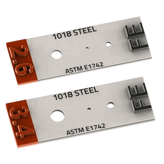 Steel 1018 Plaque Type IQI – ASTM E1742 Penetrameters